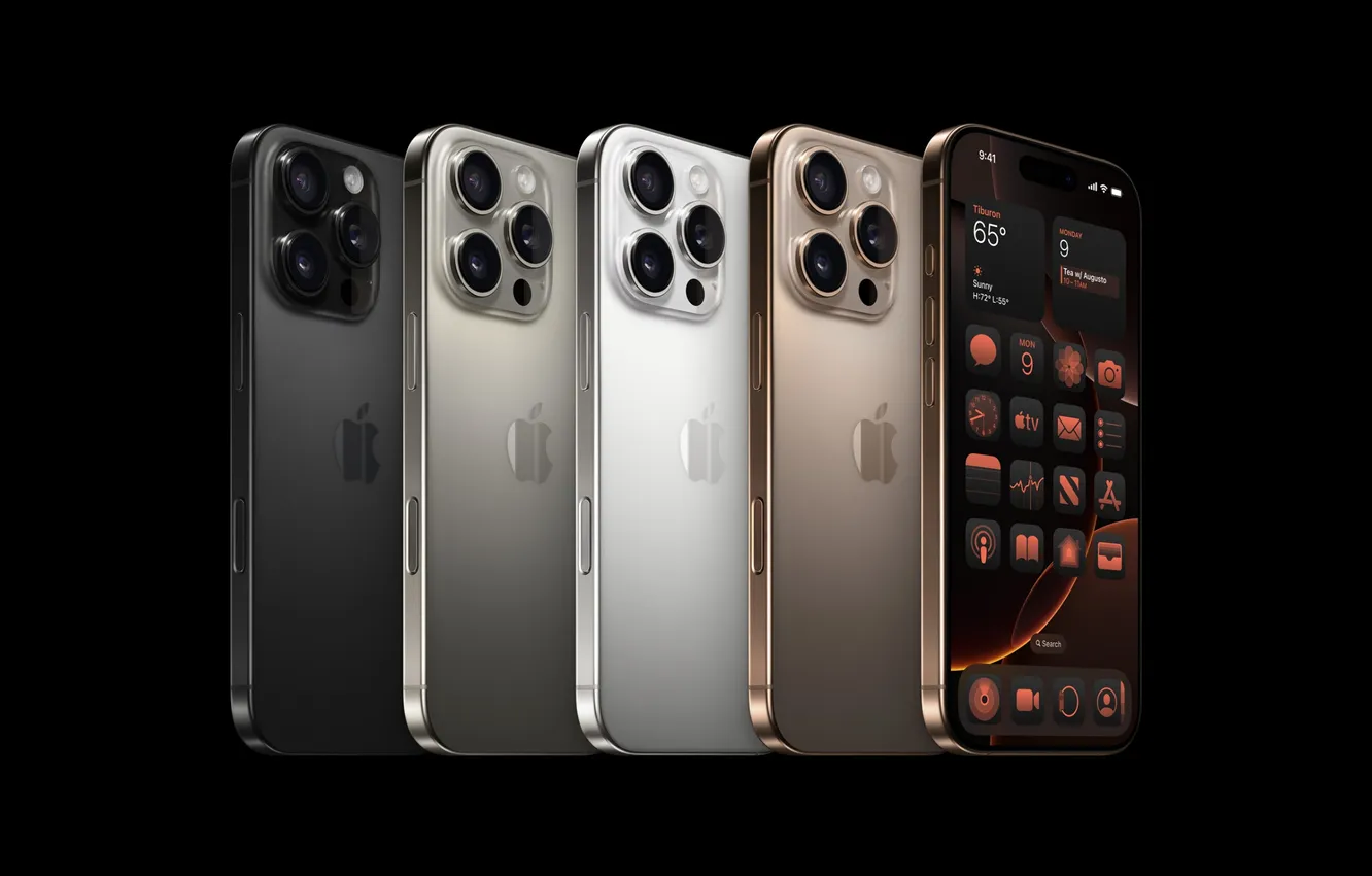 Фото обои Apple, iPhone, телефон, электроника, Hi-Tech, смартфон, gadget, iPhone 16 Pro