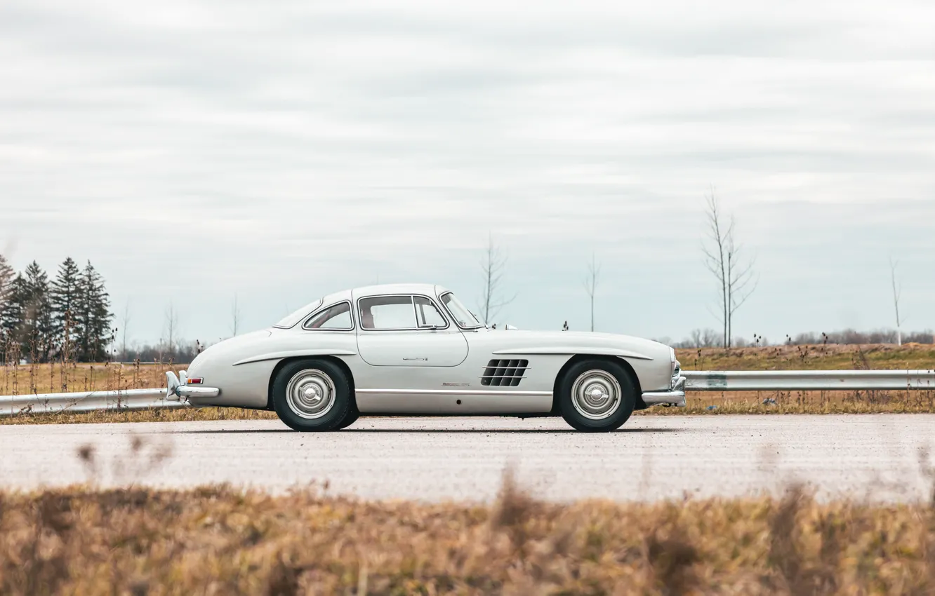 Фото обои Mercedes-Benz, 300SL, 1955, Mercedes-Benz 300 SL, Gullwing