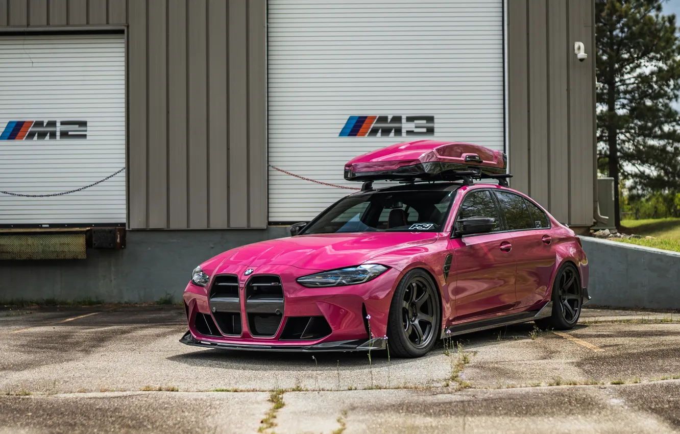 Фото обои BMW, BMW M3, Pink