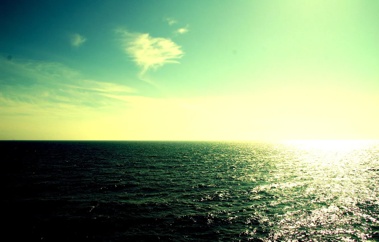 Фото обои солнце, отражение, океан, утро, waves, ocean, sun, sunrise