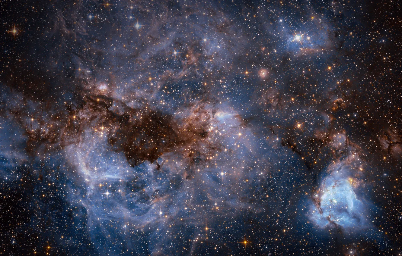 Фото обои космос, звезды, вселенная, галактики, Magellanic Cloud, Телескоп Хаббл, Магелланово облако, Hubble Telescope