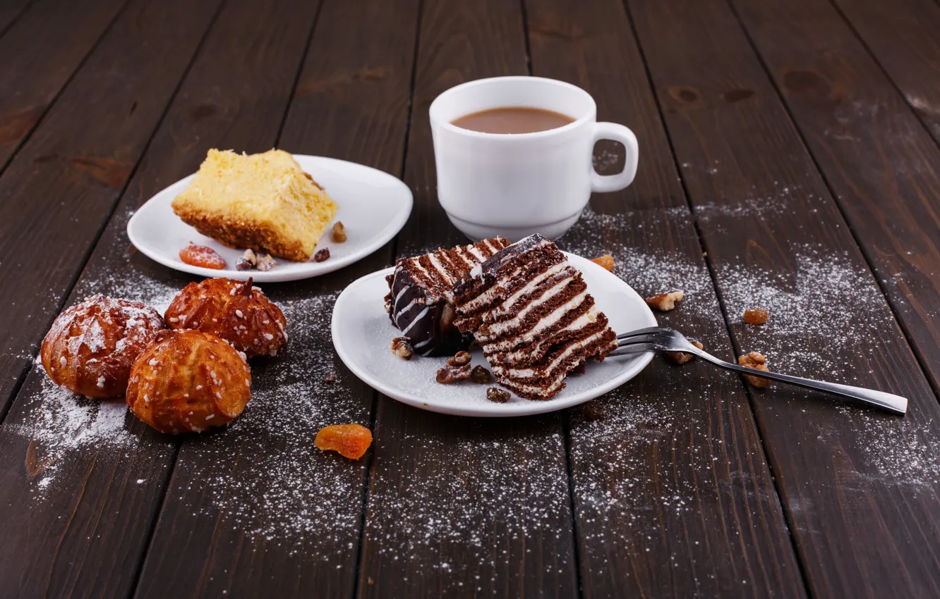 Фото обои кофе, еда, пирожное, крем, выпечка, кексы, chocolate cake