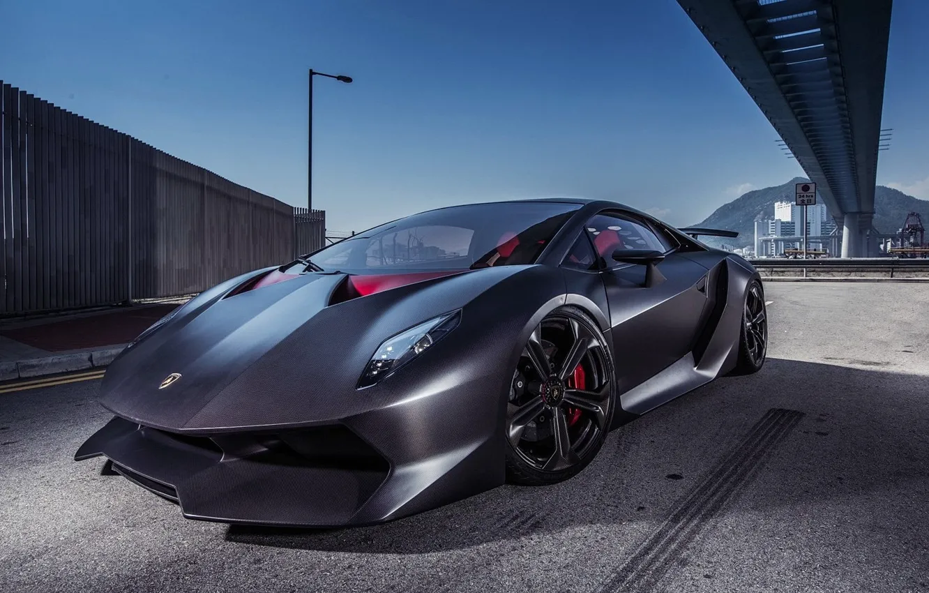 Фото обои Lamborghini, carbon, sesto, elemento