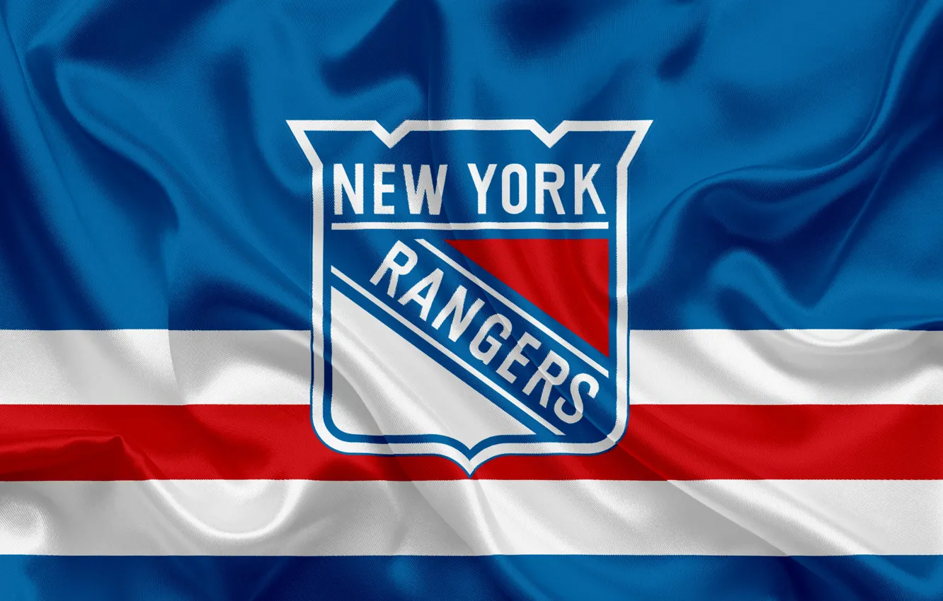 Фото обои логотип, флаг, NHL, хоккейный клуб, New York Rangers, Нью-Йорк Рейнджерс