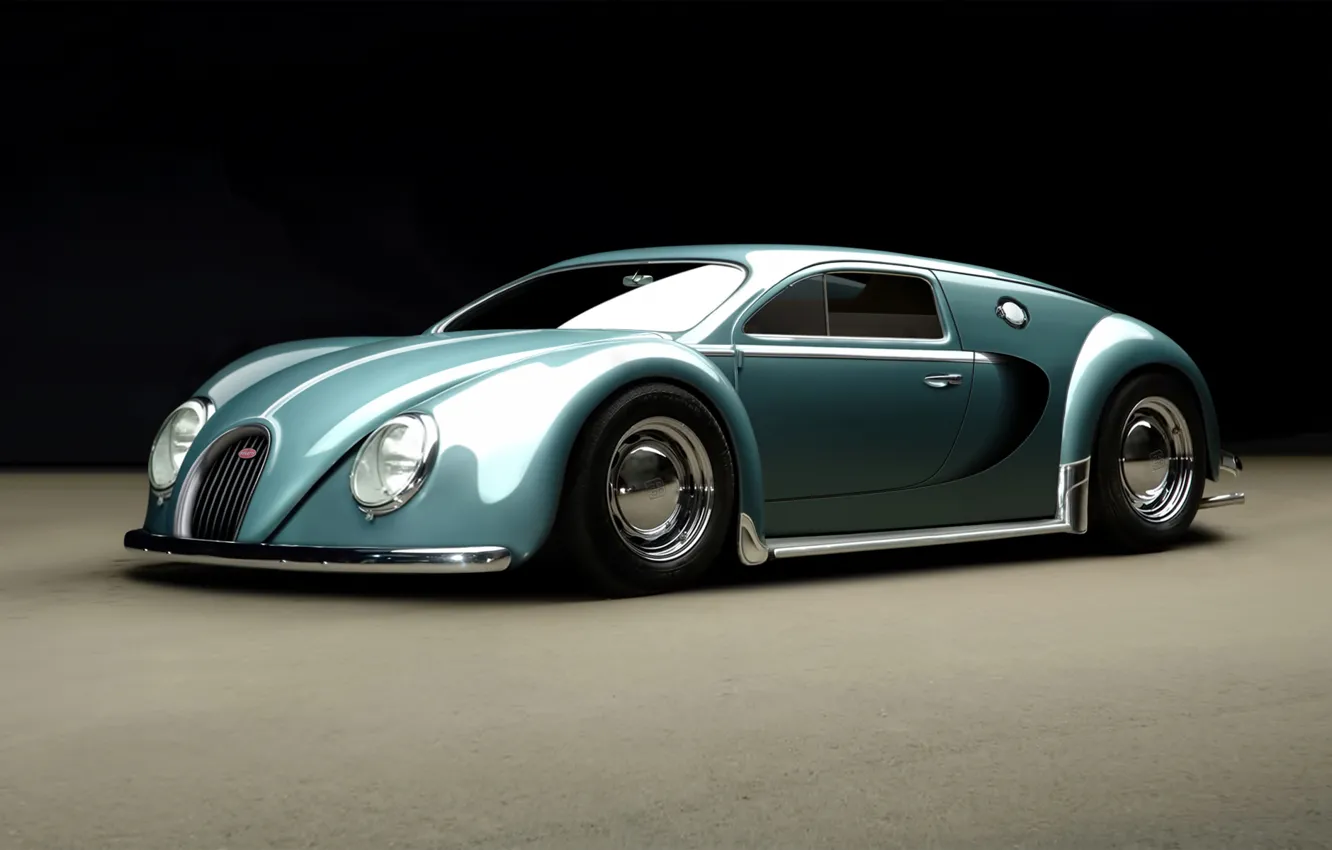 Фото обои Bugatti, Veyron, 1945, by_rc82_workchop