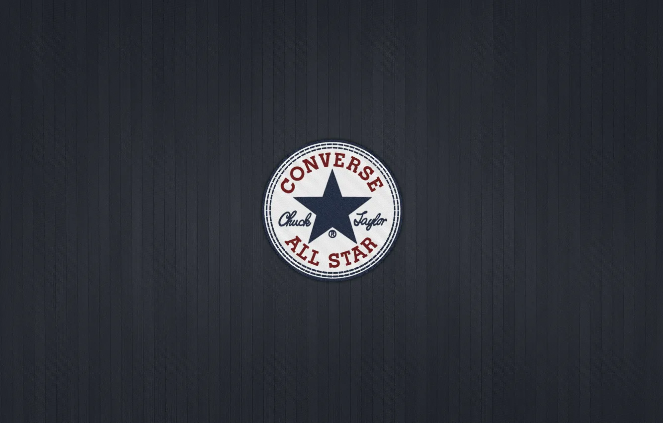 Фото обои logo, fabric, converse all star
