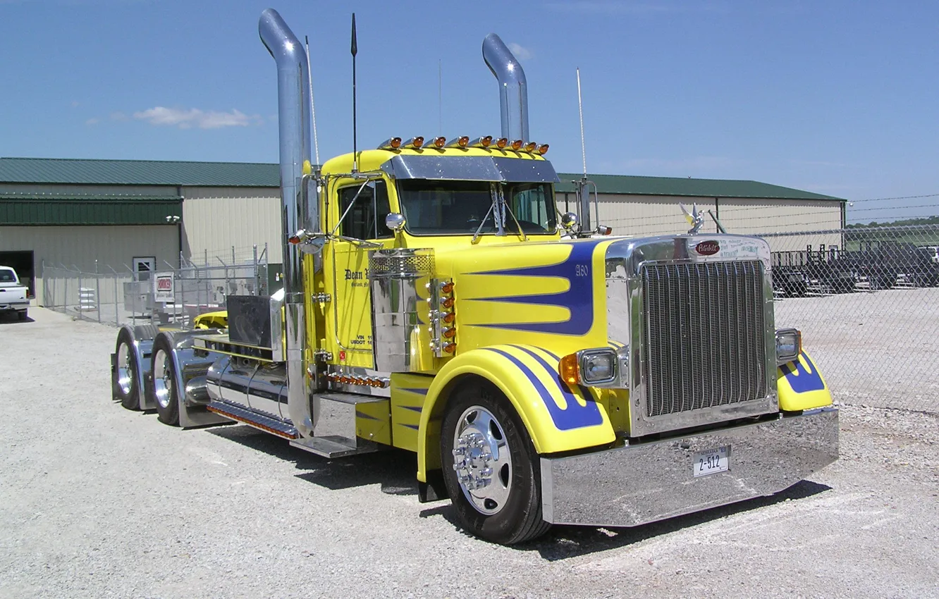 Фото обои custom, truck, peterbilt 359