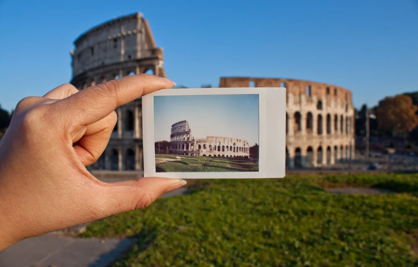 Фото обои Рим, Колизей, Италия, Амфитеатр