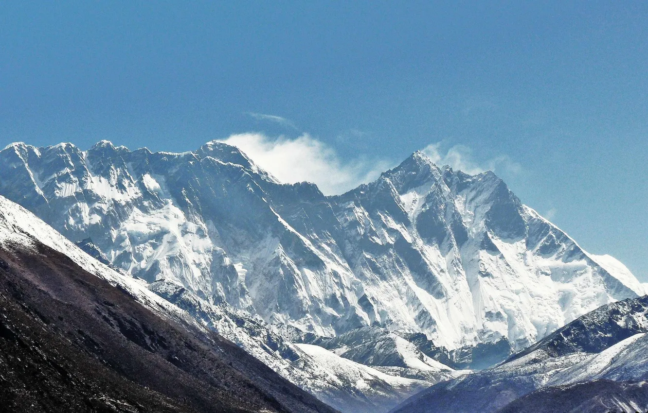 Фото обои горы, Непал, Nepal, Еверест