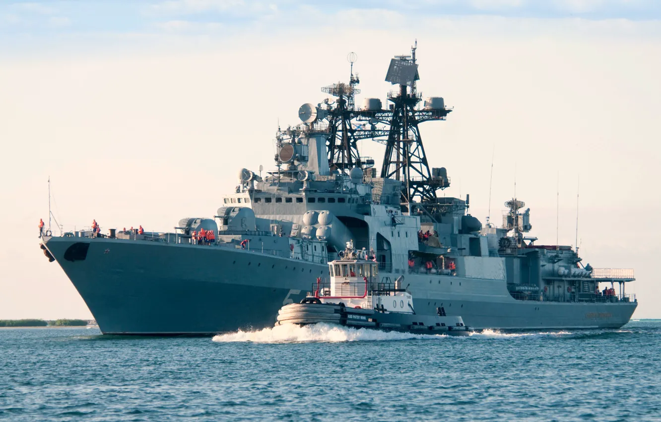 Фото обои корабль, противолодочный, Адмирал Пантелеев