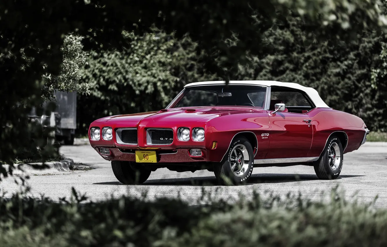 Фото обои кабриолет, Pontiac, GTO, 1970, понтиак, Convertible