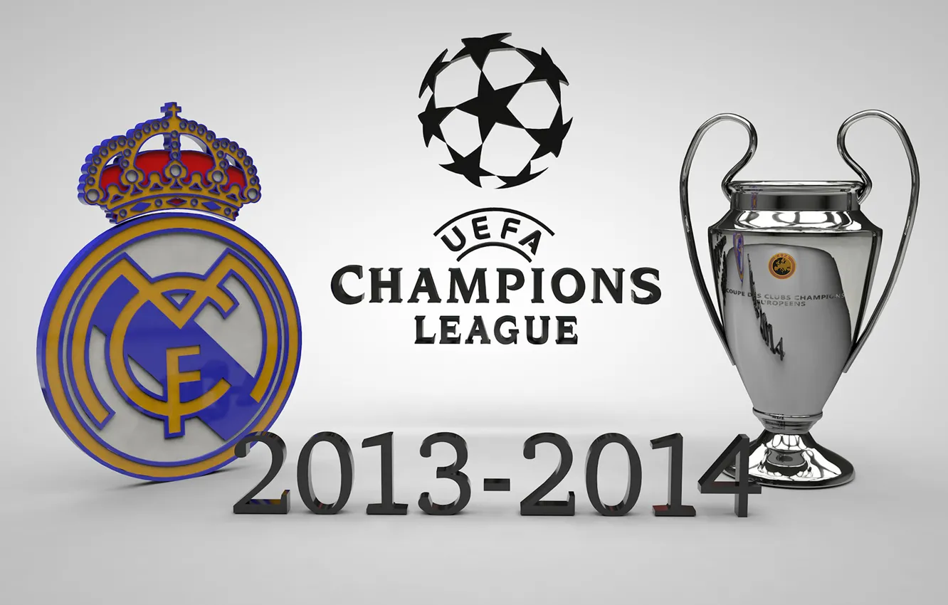 Фото обои Real Madrid CF, UEFA Champions League Trophy, Winners 2014