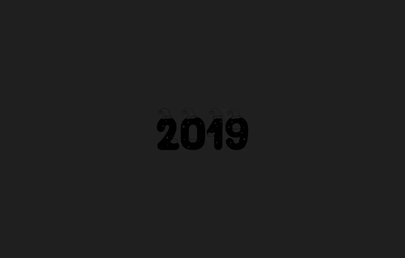 Фото обои новый год, Минимализм, 2019, новый год 2019