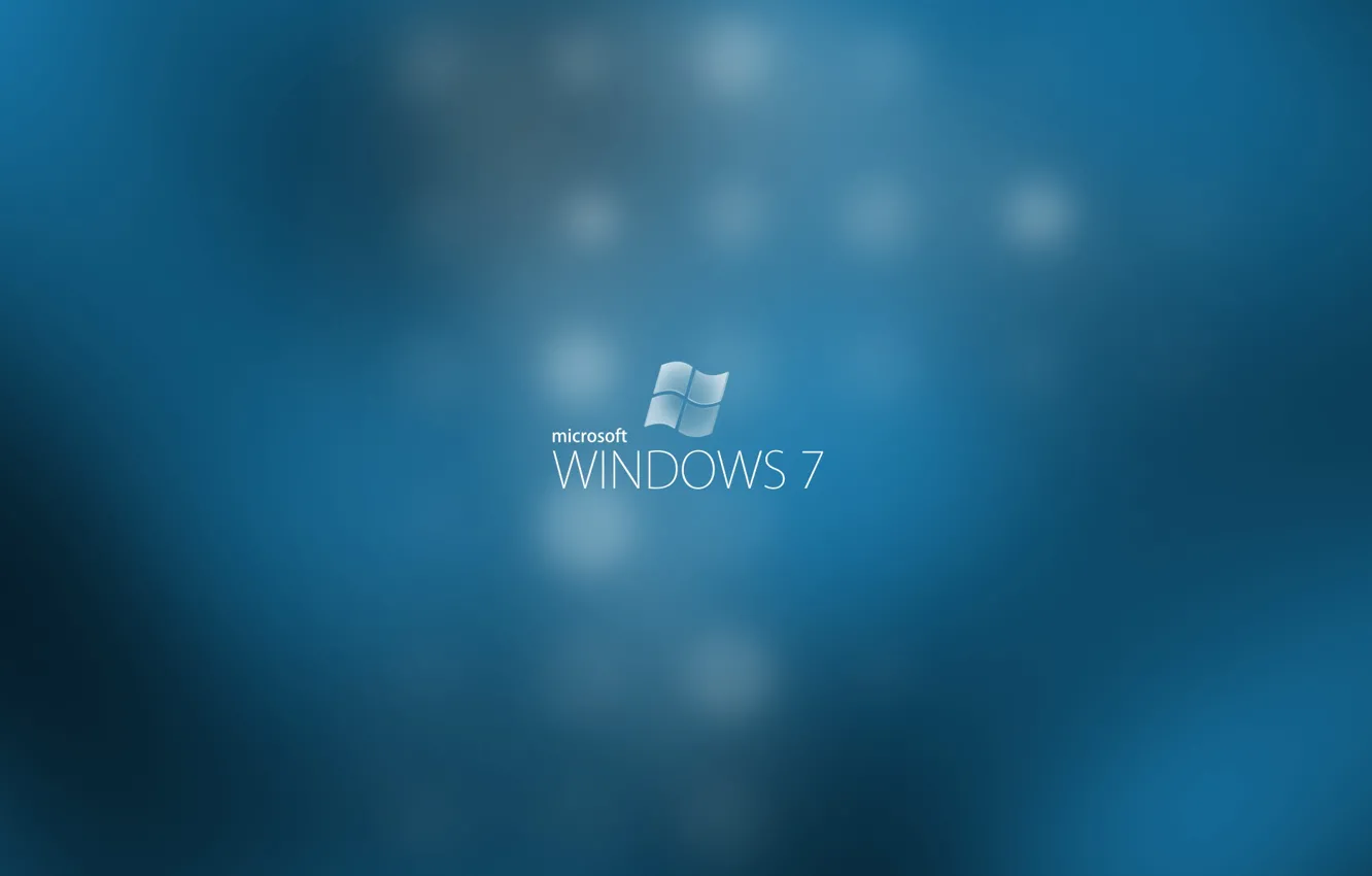 Фото обои синий, компьютеры, seven, windows, microsoft, computers