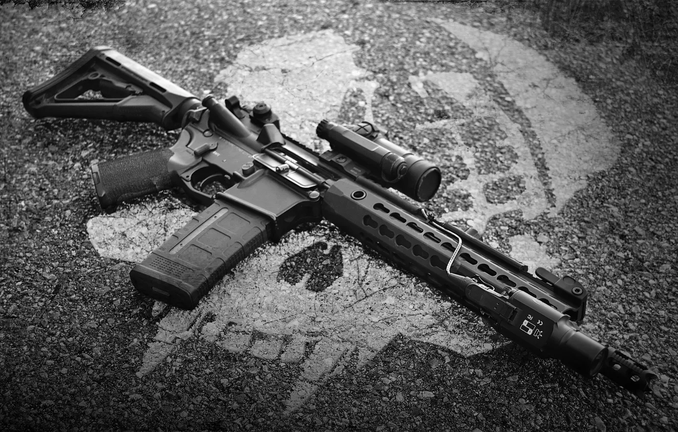 Фото обои оружие, фон, винтовка, карабин, штурмовая, полуавтоматическая