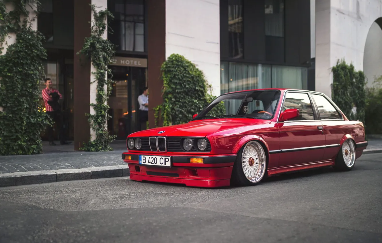 Фото обои BMW, E30, BBS, Stance, 3-Series