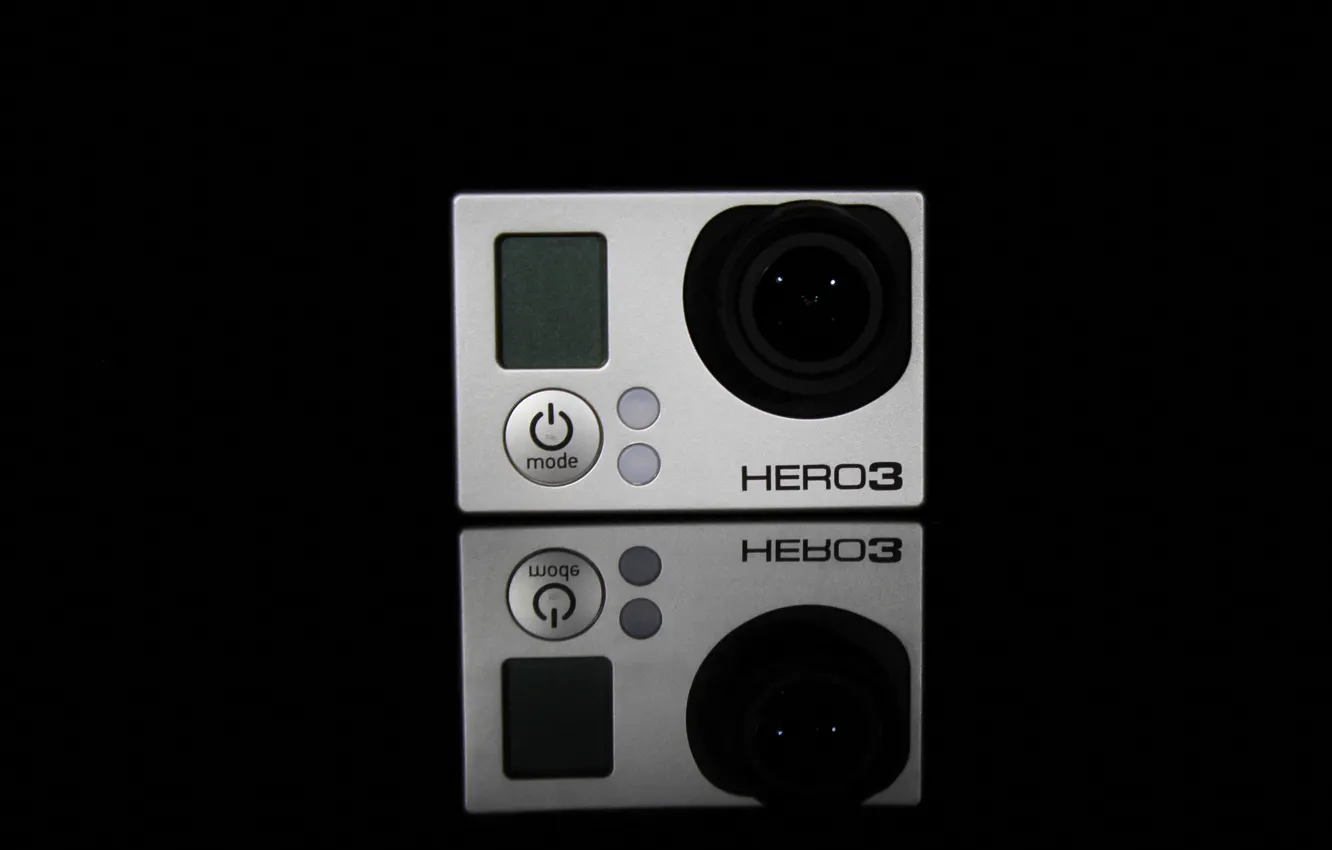 Фото обои Black, camera, action, Hero3, Gopro