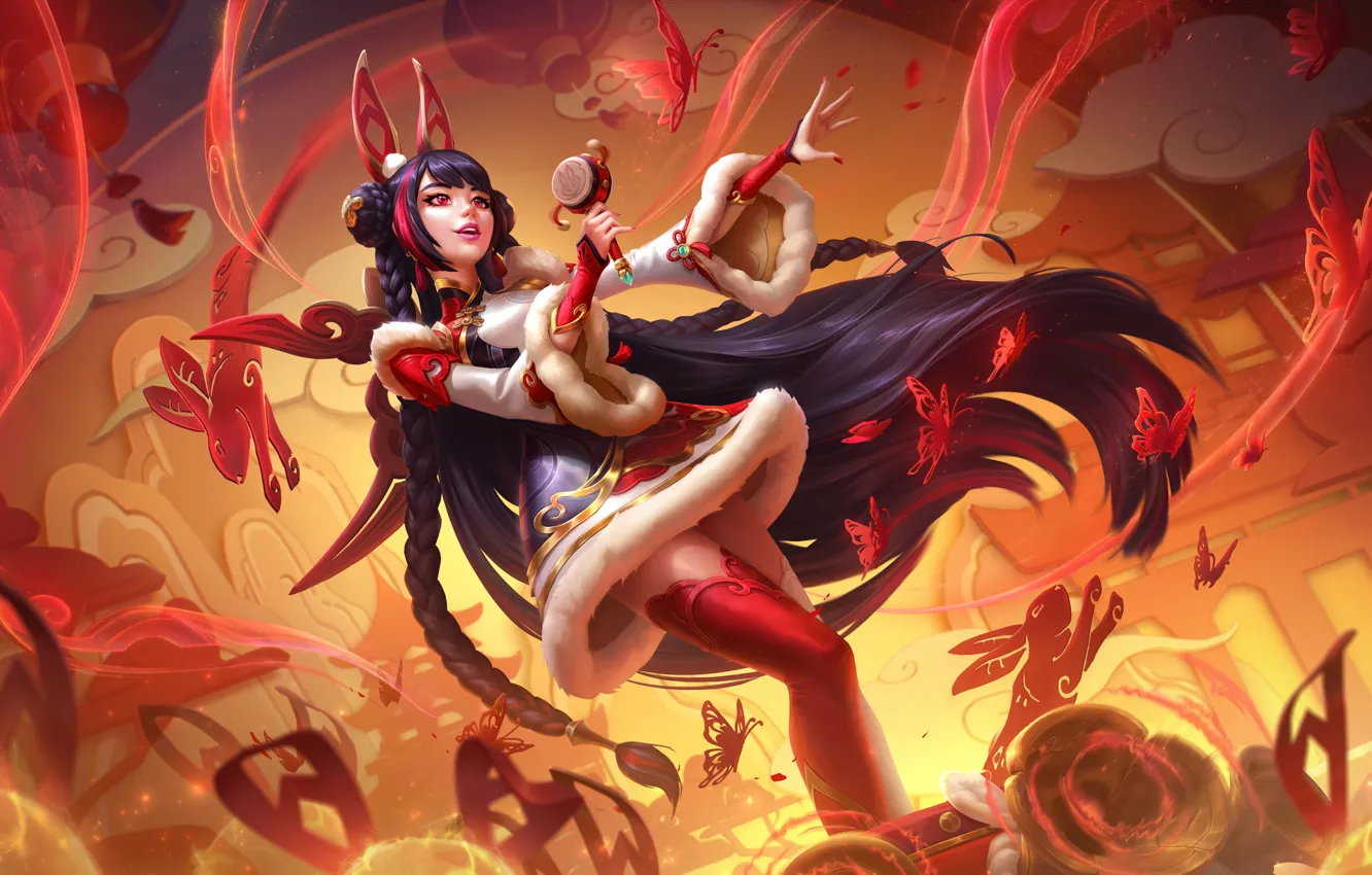 Фото обои Art, Game, League of Legends, Skin, LoL, Seraphine, Mythmaker