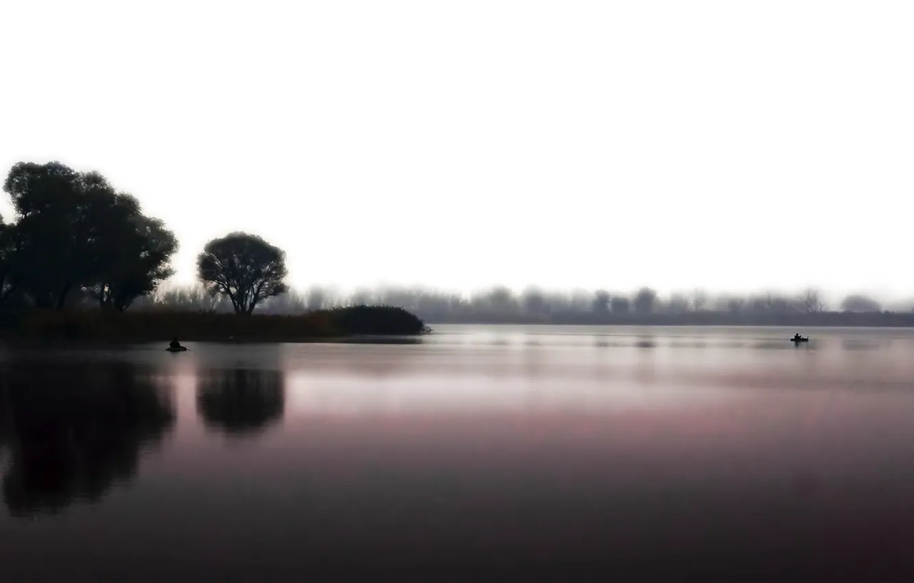 Фото обои вода, природа, озеро, настроение, тишина