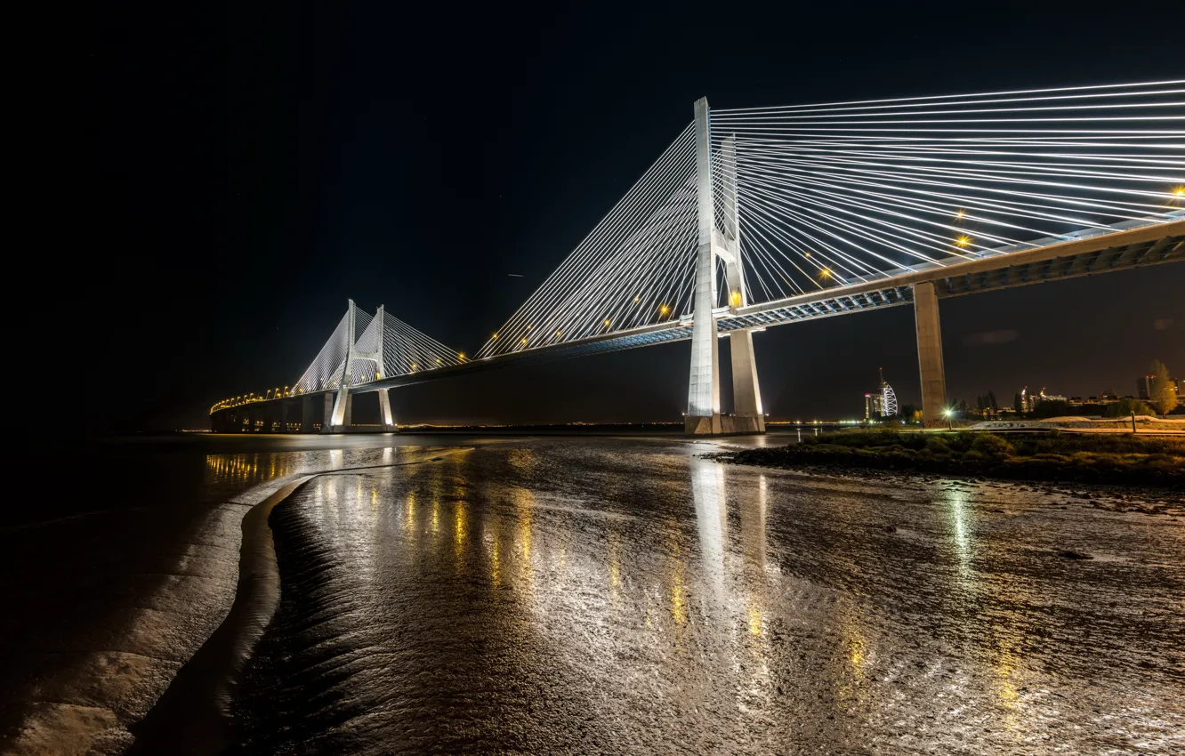 Фото обои Portugal, Lisbon, Vasco da Gama Bridge, Parque das Nações