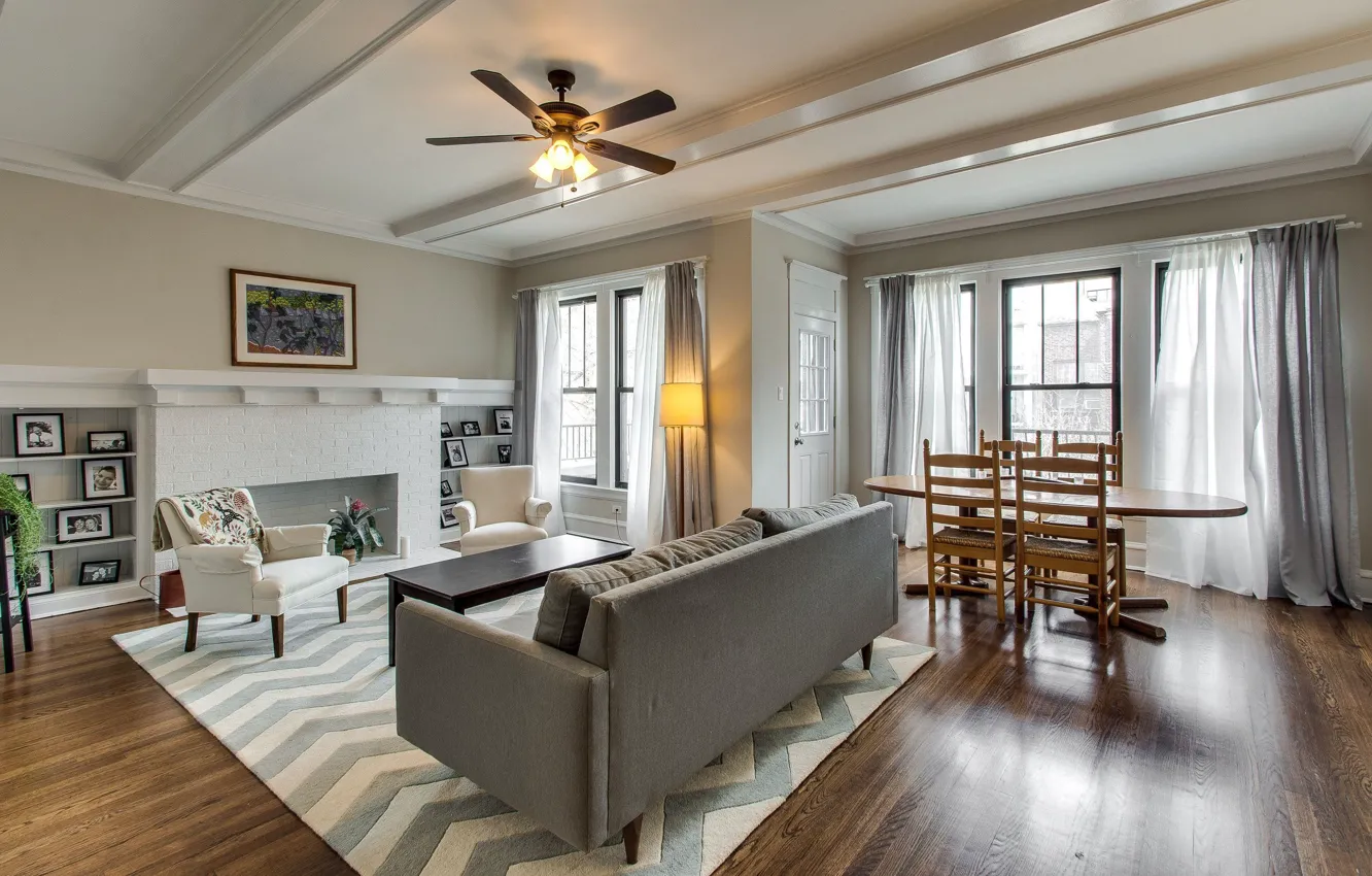 Фото обои интерьер, Chicago, гостиная, столовая, N Kenmore Ave