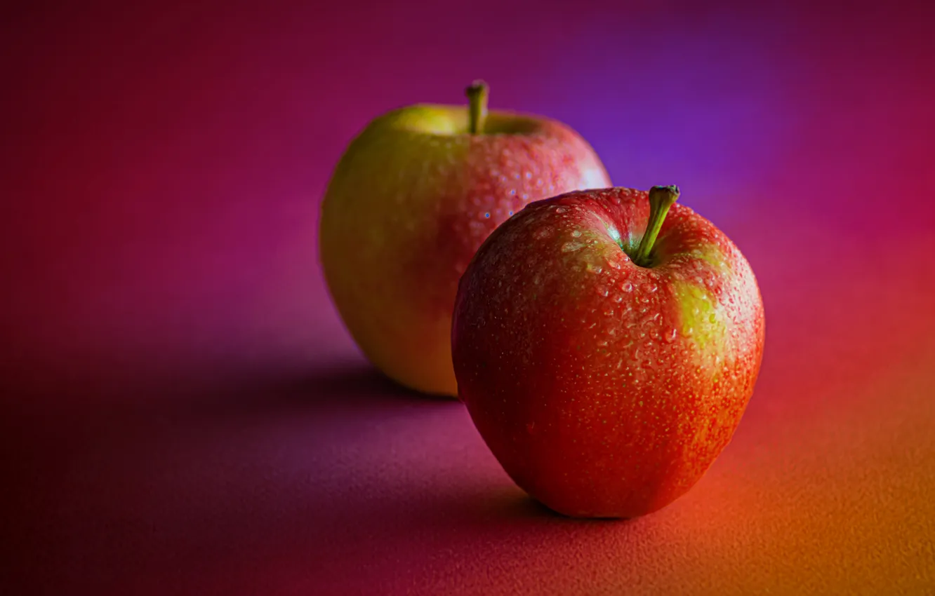 Фото обои Еда, Pair, Fruits, Food, Healthy, Витамины, Water drops, Dew Drops
