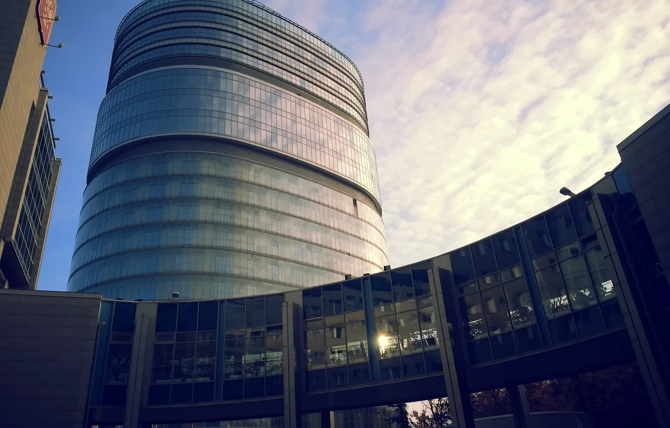 Фото обои небо, город, здания, день