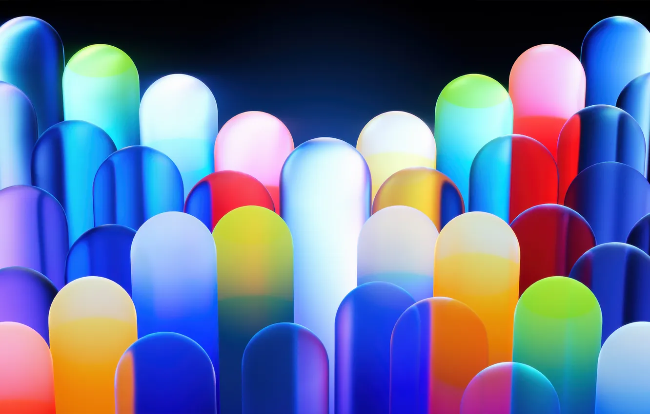 Фото обои абстракция, abstract, gradient, shapes