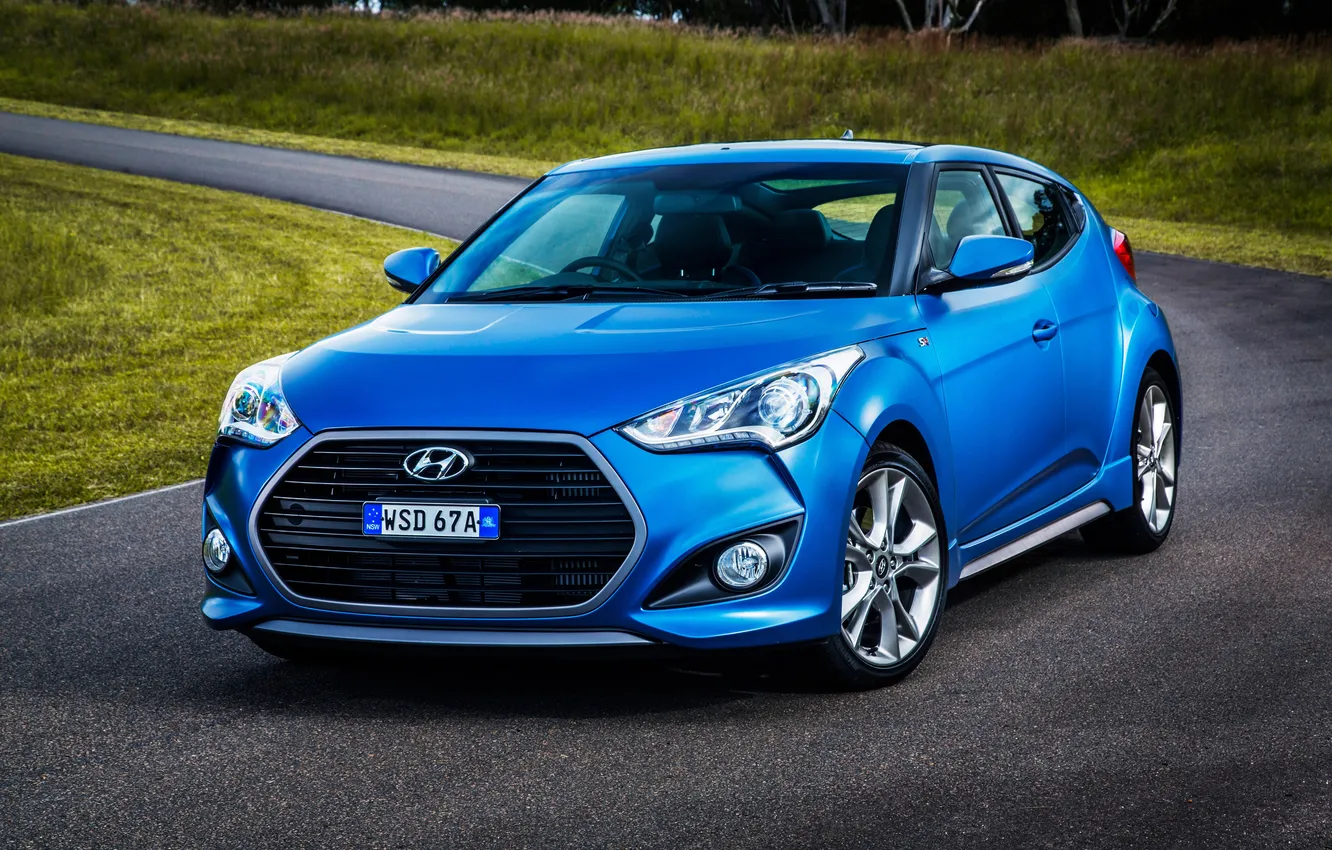Фото обои Hyundai, Turbo, AU-spec, Veloster, велостер, 2015, хундай, хендэ