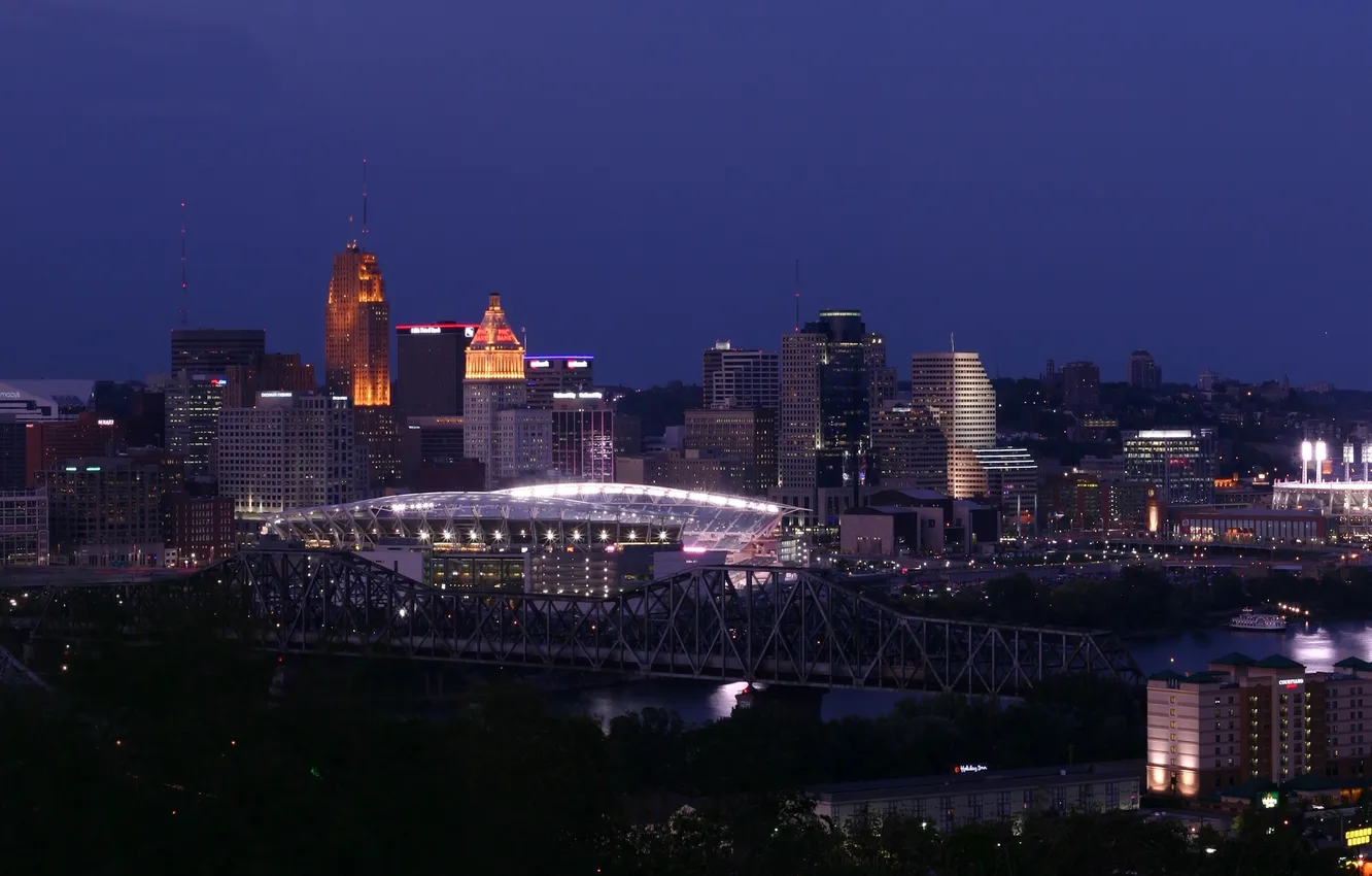 Фото обои city, город, USA, Cincinnati, Ohio