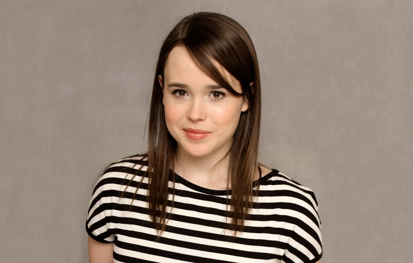 Фото обои глаза, актриса, брюнетка, губы, Эллен Пейдж, Ellen Page