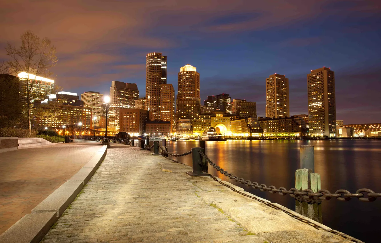 Фото обои city, город, USA, Boston, Massachusetts