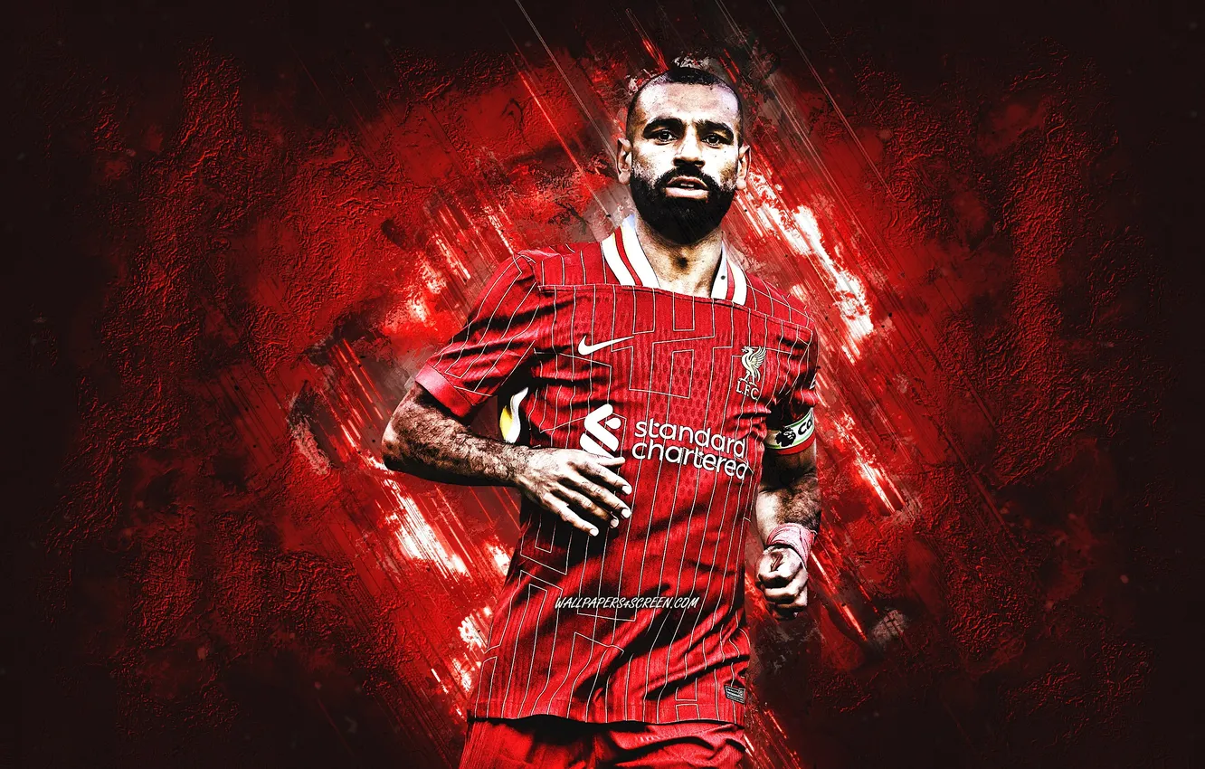 Фото обои Red, Egypt, Football, Liverpool, YNWA, Soccer, Footballer, Egyptian