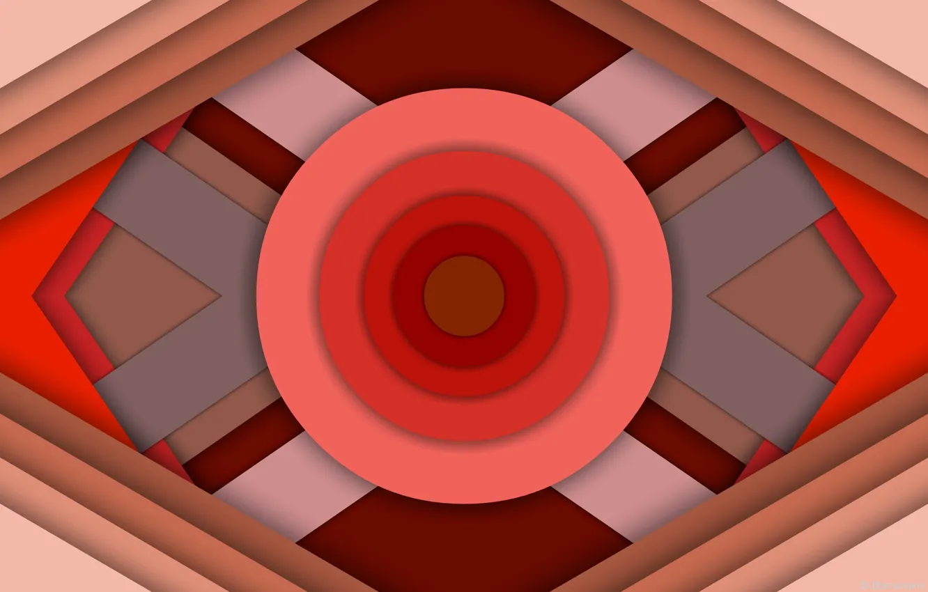 Фото обои круги, фигура, слой