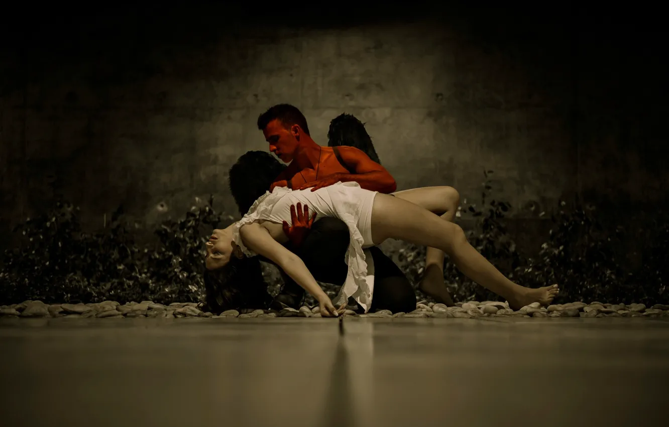 Фото обои девушка, танец, парень, Hugo Miguel, Andreia Carvalhais, Devil Passion