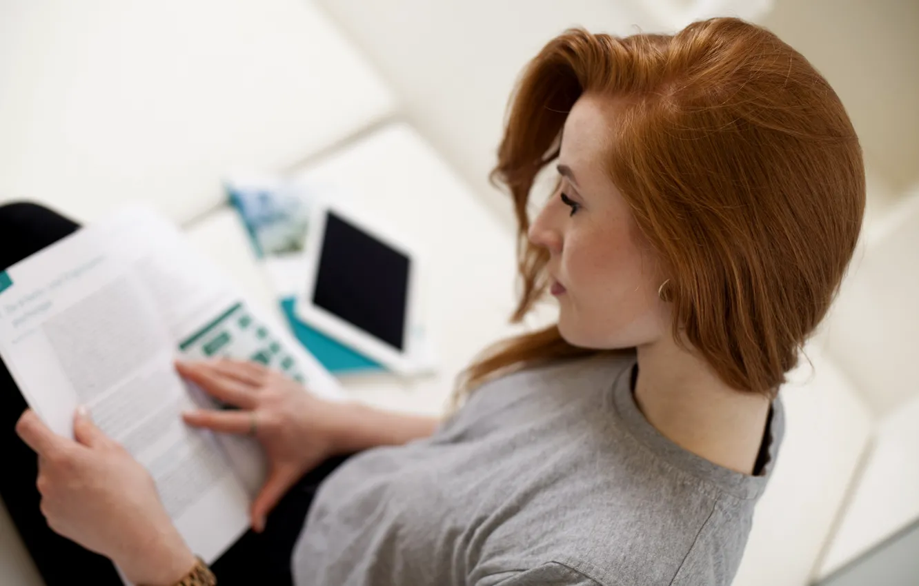 Фото обои woman, knowledge, studies