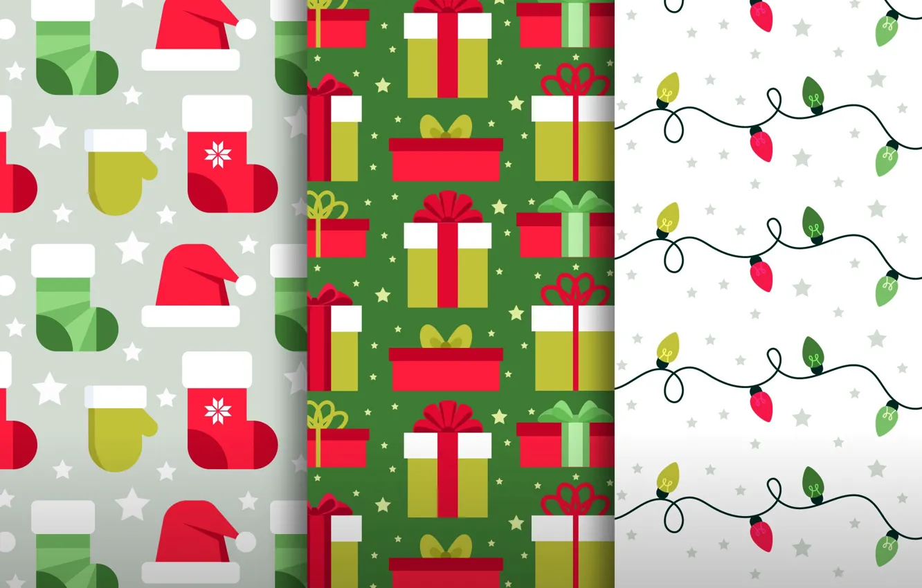 Фото обои фон, подарки, Christmas, design, pattern