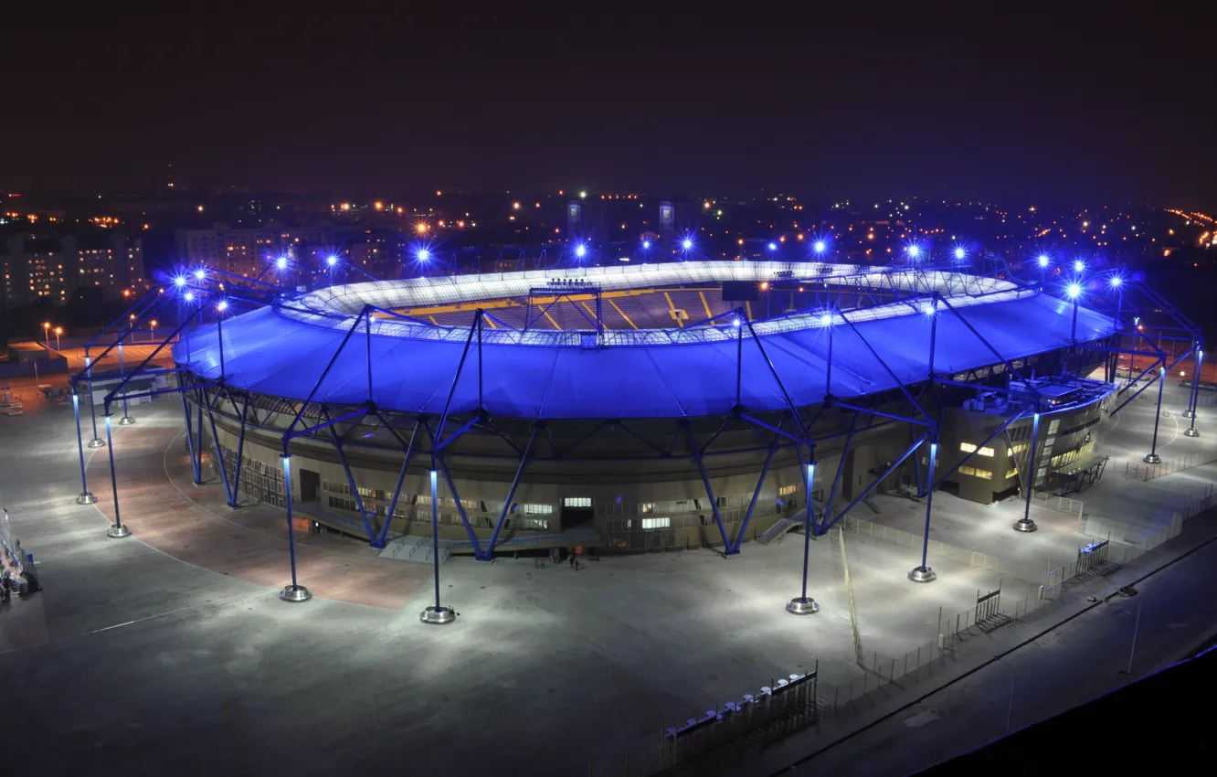 Фото обои Футбол, Украина, Арена, Football, Стадион, stadium euro 2012, Metalist Stadium Kharkiv, Металлист