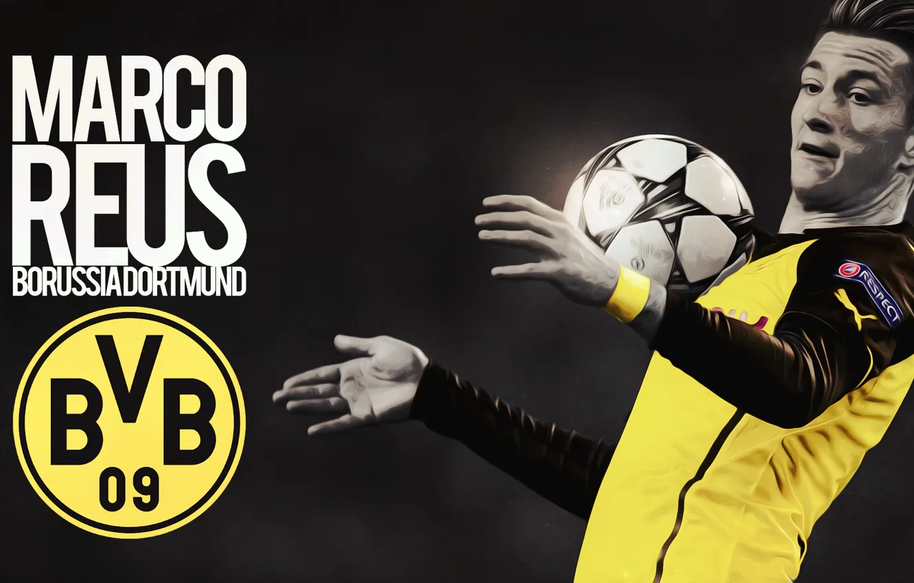 Фото обои Спорт, Borussia Dortmund, League Champions, BVB, Marco Reus, RESPECT