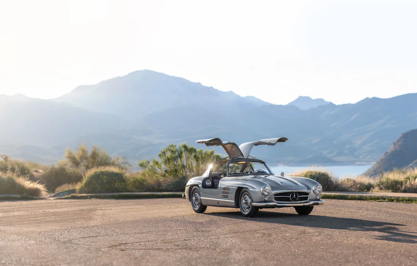 Фото обои Mercedes-Benz, 300SL, 1955, Mercedes-Benz 300 SL, Gullwing