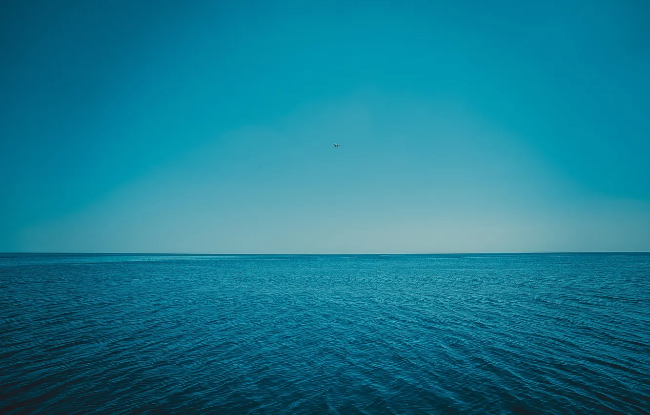 Фото обои море, небо, пейзаж, природа, горизонт, sky, sea, landscape