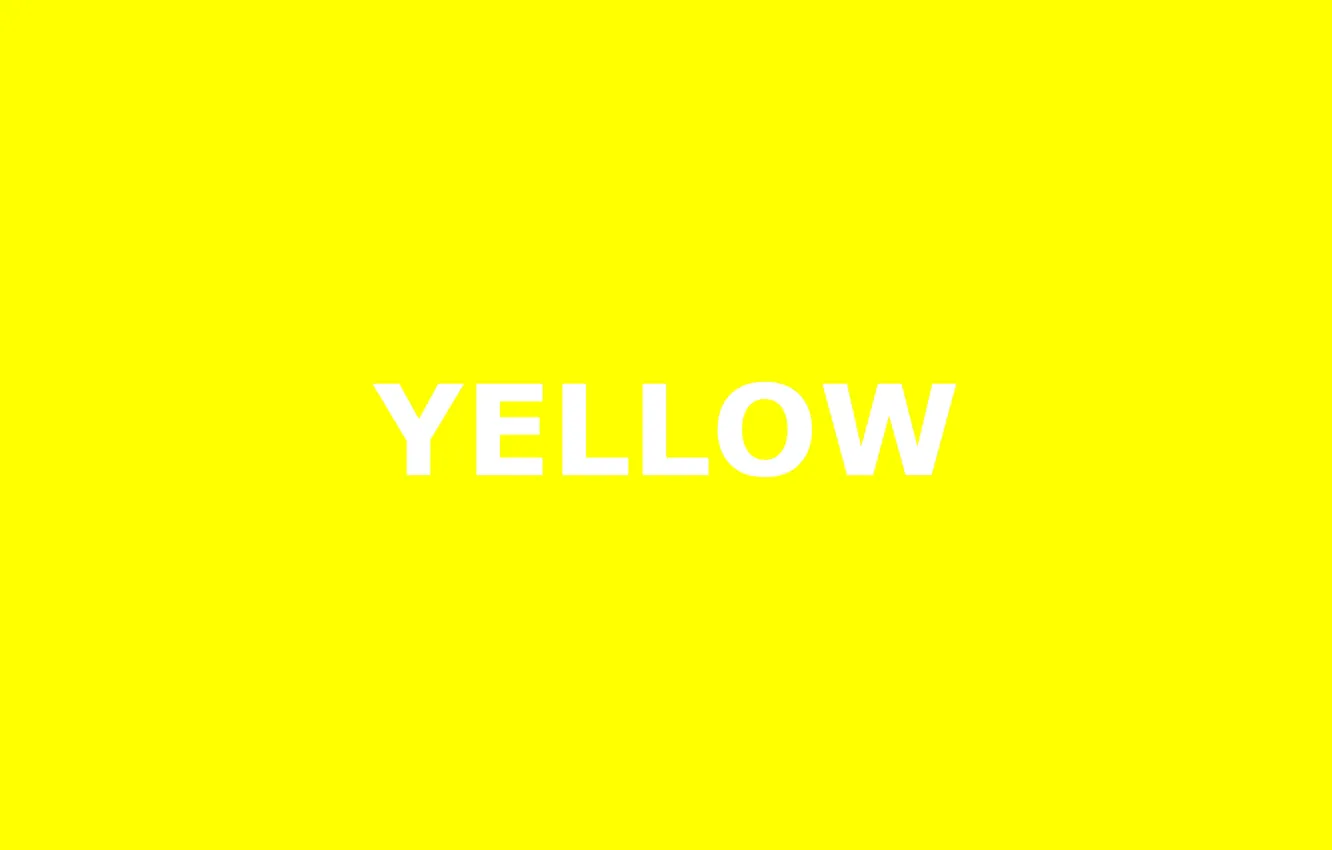 Фото обои буквы, жёлтый, фон, yellow, слово