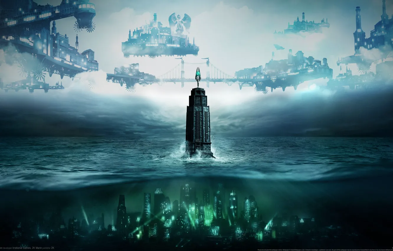 Фото обои rapture, bioshock, bioshock 2, games, BioShock Infinite, bioshock infinite burial at sea