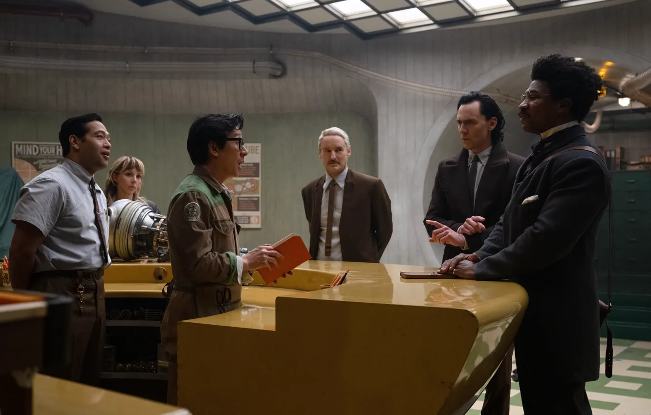 Фото обои Mobius, Loki, Tom Hiddleston, Owen Wilson, Season 2, Marvel Studios, Sylvie, Sophia Di Martino