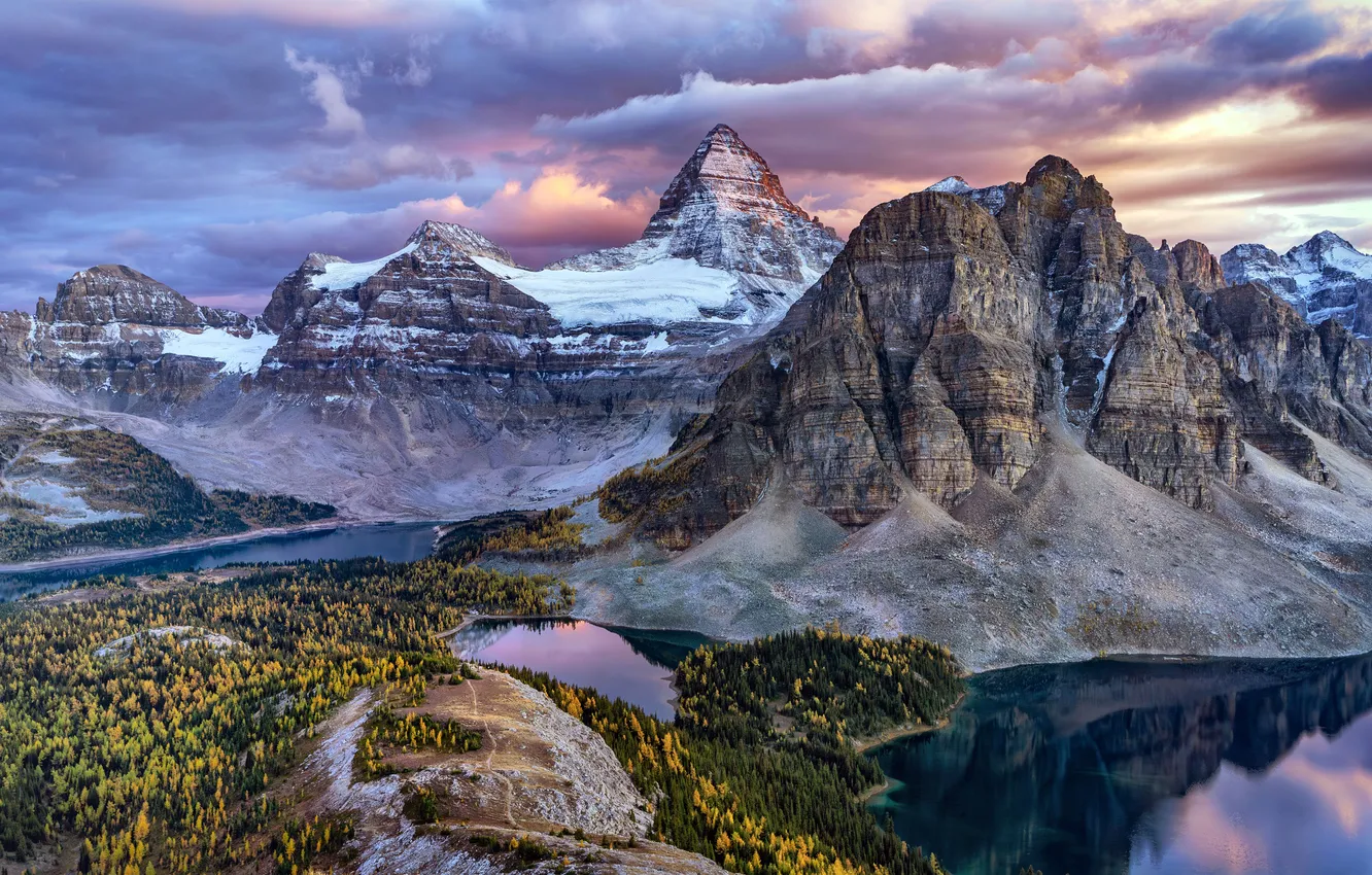 Фото обои Канада, Canada, Banff, Банф, Гора Ассинибойн, Mount Assiniboine, East Kootenay, Восточный Кутеней