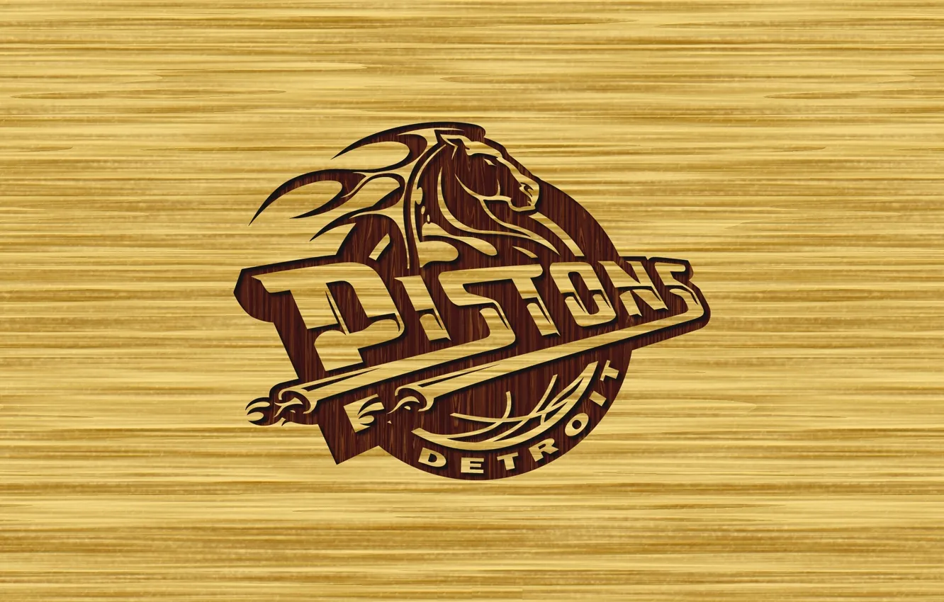 Фото обои Баскетбол, Логотип, Detroit Pistons, Детройт