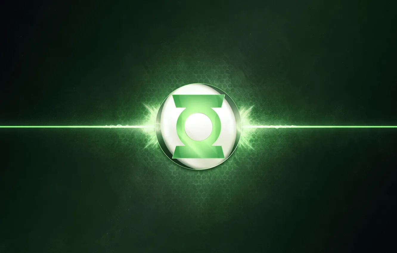 Фото обои green, logo, Green lantern