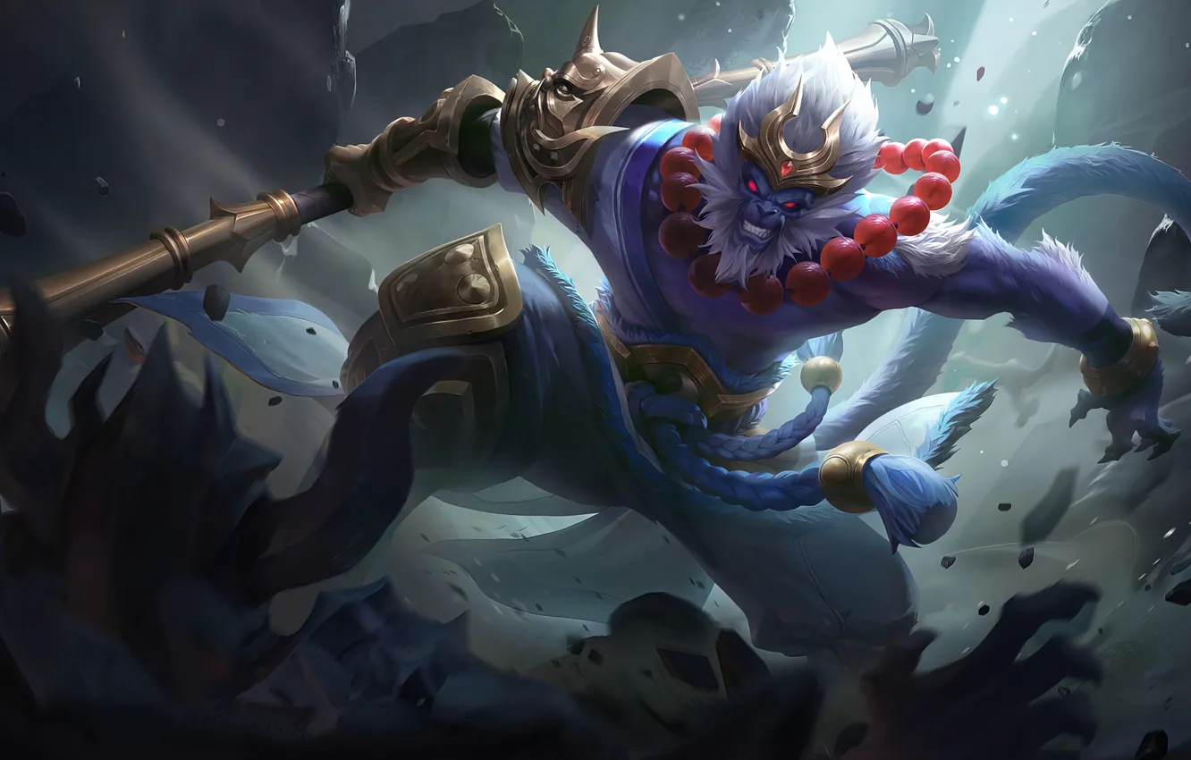 Фото обои San, Monkey, MOBA, Monkey King, Mobile Legends, Mobile Legends Bang Bang