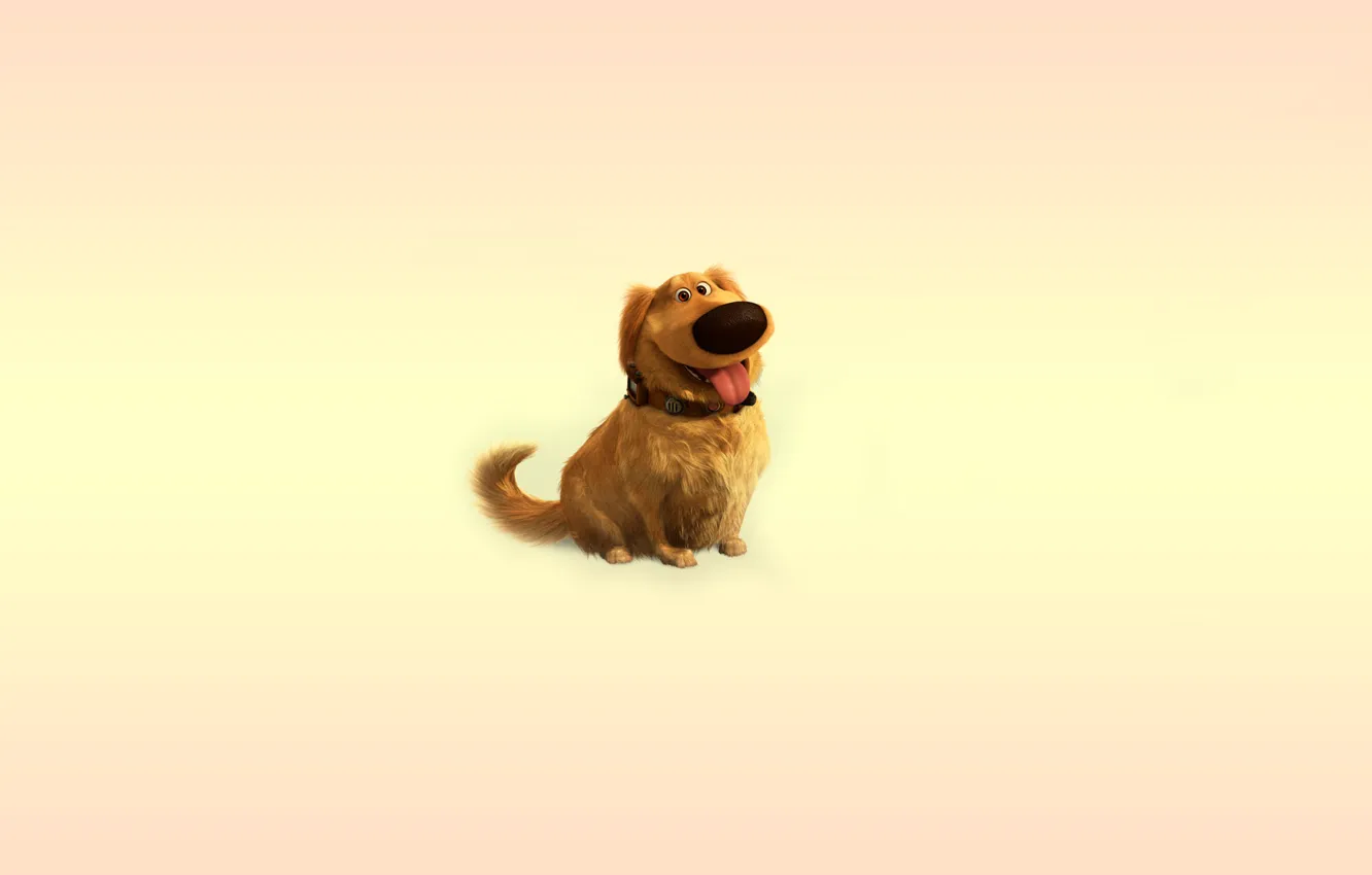 Фото обои язык, вверх, собака, минимализм, пес, ошейник, dog
