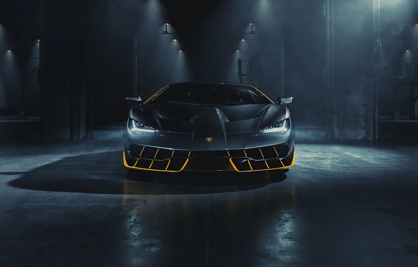 Фото обои темный фон, Lamborghini, автомобиль, Centenario
